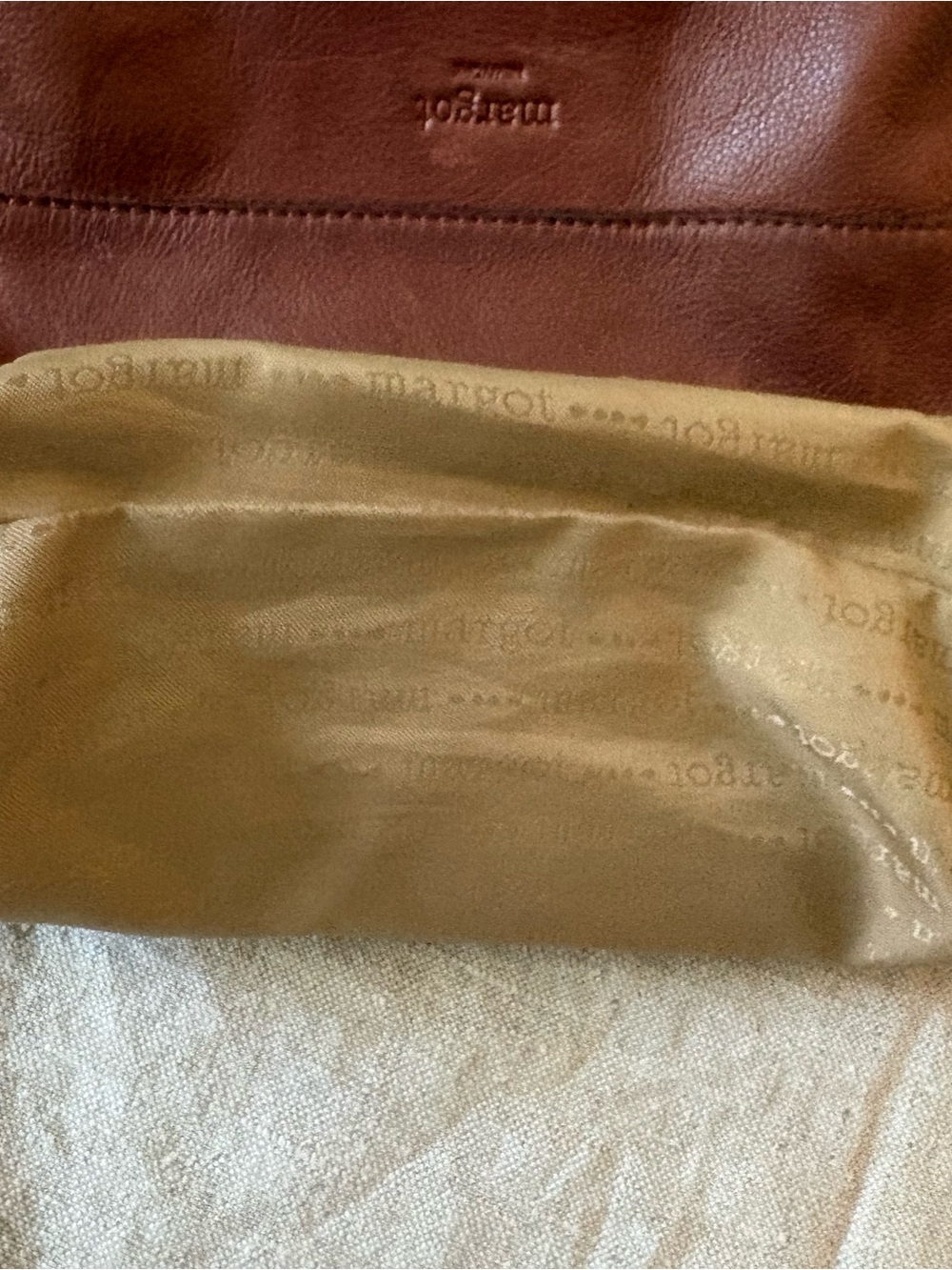 margot Tan Leather Crossbody Bag - Picture 8 of 13